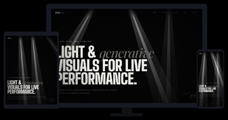 Supernoize · responsive mockup