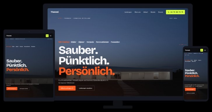 Thanasi · responsive mockup
